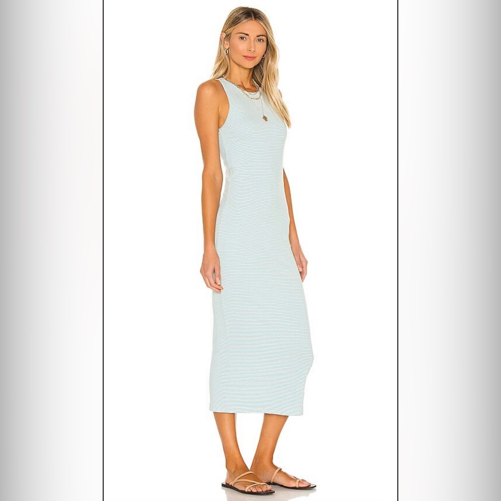 REVOLVE Royce Midi Dress in Light Blue Stripe. XS/S